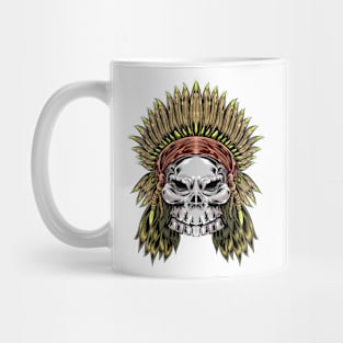 American Indian skull Mug